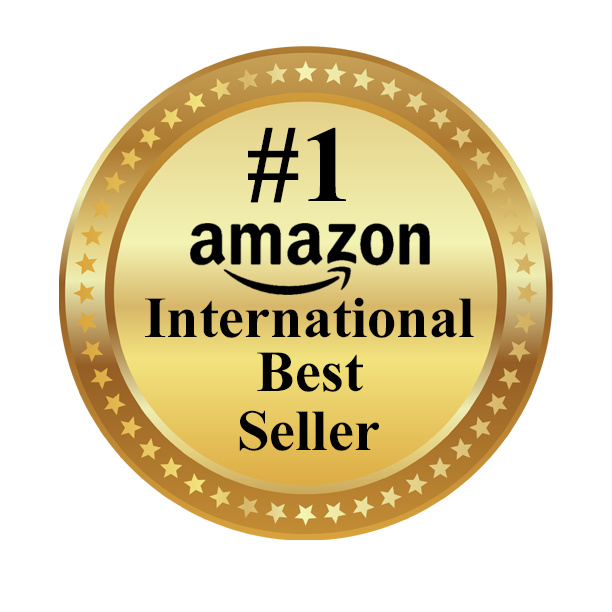 Golden best seller badge illustration on transparent background