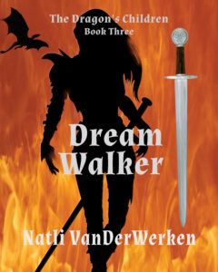 DreamWalker cover for 3rd book in The Dragon's Children series